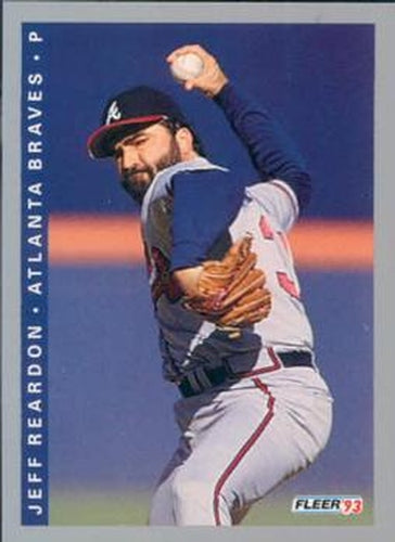 #370 Jeff Reardon - Atlanta Braves - 1993 Fleer Baseball