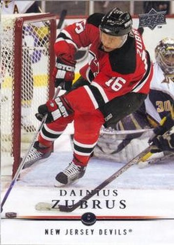 #370 Dainius Zubrus - New Jersey Devils - 2008-09 Upper Deck Hockey
