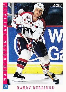 #370 Randy Burridge - Washington Capitals - 1993-94 Score Canadian Hockey