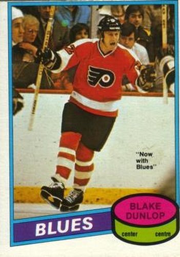 #370 Blake Dunlop - St. Louis Blues - 1980-81 O-Pee-Chee Hockey
