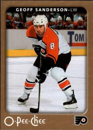 #370 Geoff Sanderson - Philadelphia Flyers - 2006-07 O-Pee-Chee Hockey