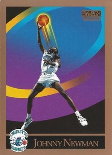 #370 Johnny Newman - Charlotte Hornets - 1990-91 SkyBox Basketball