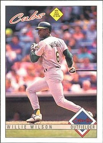 #370 Willie Wilson - Chicago Cubs - 1993 O-Pee-Chee Baseball