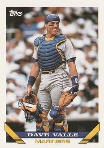 #370 Dave Valle - Seattle Mariners - 1993 Topps Baseball