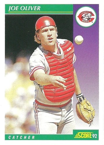 #370 Joe Oliver - Cincinnati Reds - 1992 Score Baseball