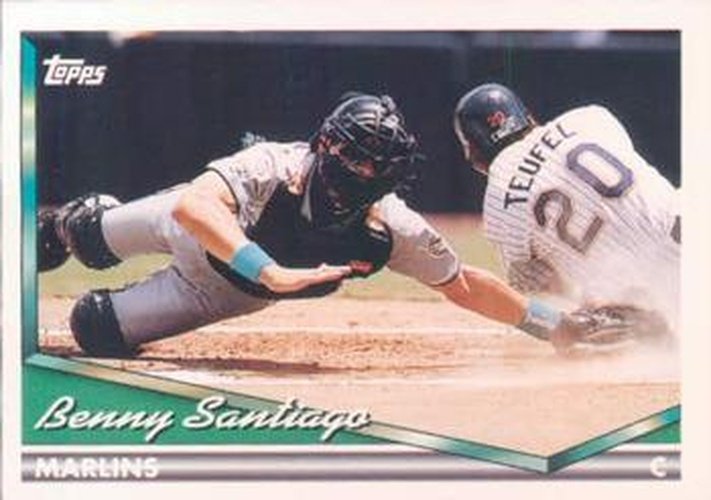#370 Benny Santiago - Florida Marlins - 1994 Topps Baseball