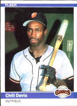 #370 Chili Davis - San Francisco Giants - 1984 Fleer Baseball