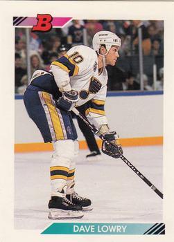 #370 Dave Lowry - St. Louis Blues - 1992-93 Bowman Hockey