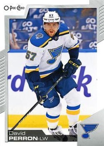 #370 David Perron - St. Louis Blues - 2020-21 O-Pee-Chee Hockey