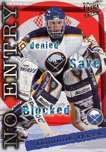 #370 Dominik Hasek - Buffalo Sabres - 1995-96 Ultra Hockey