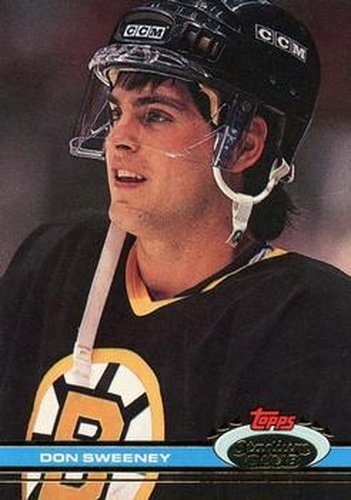#370 Don Sweeney - Boston Bruins - 1991-92 Stadium Club Hockey