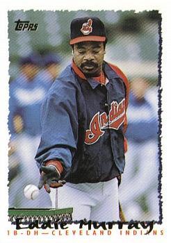 #370 Eddie Murray - Cleveland Indians - 1995 Topps Baseball