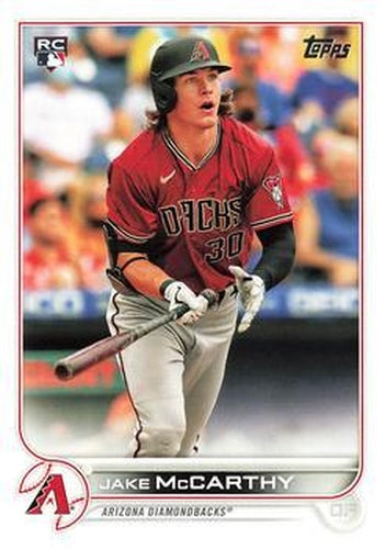 #370 Jake McCarthy - Arizona Diamondbacks - 2022 Topps Baseball