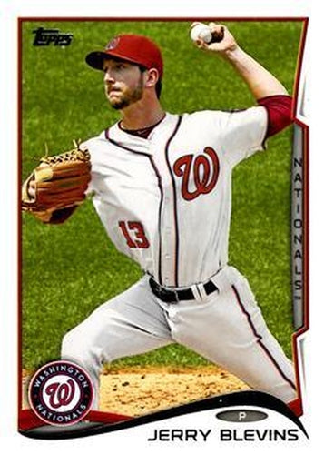 #370 Jerry Blevins - Washington Nationals - 2014 Topps Baseball