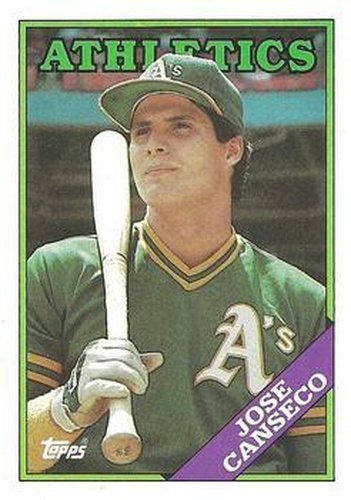 #370 Jose Canseco - Oakland Athletics - 1988 Topps Baseball