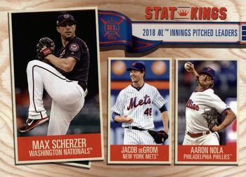 #370 Max Scherzer / Jacob deGrom / Aaron Nola - Washington Nationals / New York Mets / Philadelphia Phillies - 2019 Topps Big League Baseball
