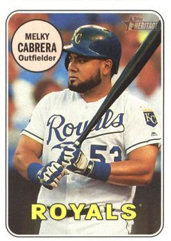#370 Melky Cabrera - Kansas City Royals - 2018 Topps Heritage Baseball