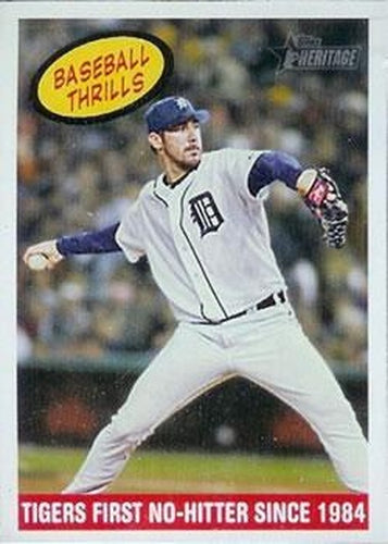 #370 Tigers First No-Hitter Since 1984 - Detroit Tigers - 2008 Topps Heritage Baseball