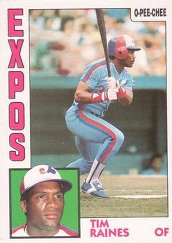 #370 Tim Raines - Montreal Expos - 1984 O-Pee-Chee Baseball