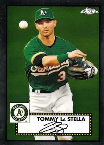 #370 Tommy La Stella - Oakland Athletics - 2021 Topps Chrome Platinum Anniversary Baseball