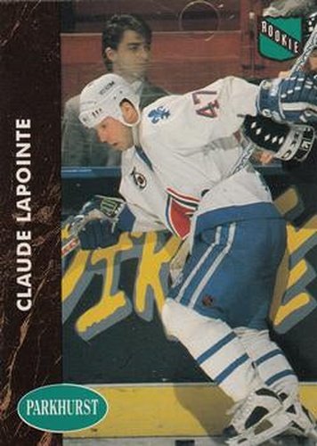 #370 Claude Lapointe - Quebec Nordiques - 1991-92 Parkhurst Hockey
