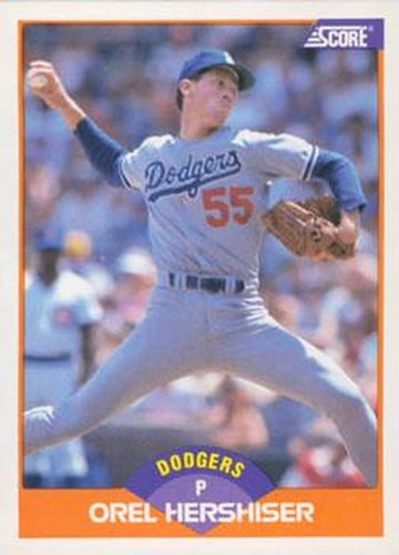 #370 Orel Hershiser - Los Angeles Dodgers - 1989 Score Baseball