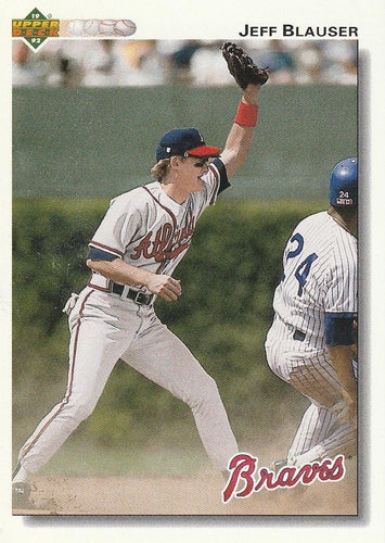 #370 Jeff Blauser - Atlanta Braves - 1992 Upper Deck Baseball