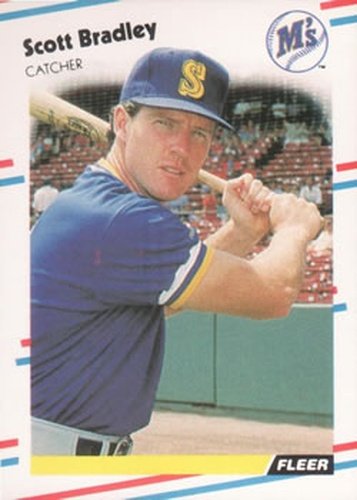 #370 Scott Bradley - Seattle Mariners - 1988 Fleer Baseball