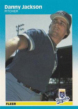 #370 Danny Jackson - Kansas City Royals - 1987 Fleer Baseball