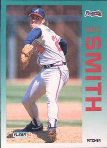 #370 Pete Smith - Atlanta Braves - 1992 Fleer Baseball