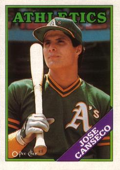 #370 Jose Canseco - Oakland Athletics - 1988 O-Pee-Chee Baseball