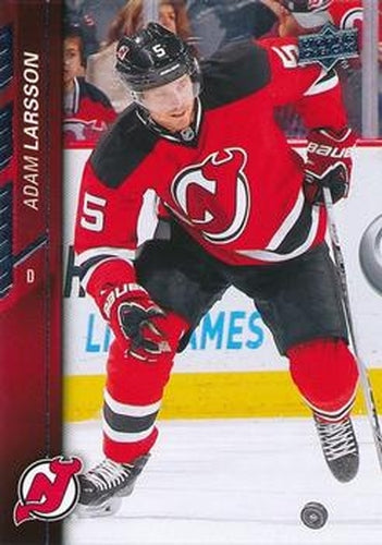 #370 Adam Larsson - New Jersey Devils - 2015-16 Upper Deck Hockey