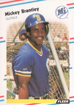 #371 Mickey Brantley - Seattle Mariners - 1988 Fleer Baseball