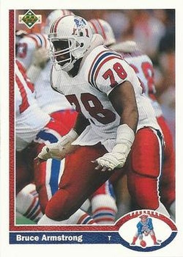 #371 Bruce Armstrong - New England Patriots - 1991 Upper Deck Football