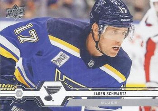 #371 Jaden Schwartz - St. Louis Blues - 2019-20 Upper Deck Hockey