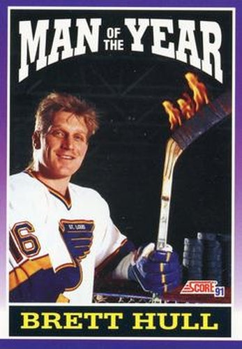 #371 Brett Hull - St. Louis Blues - 1991-92 Score American Hockey