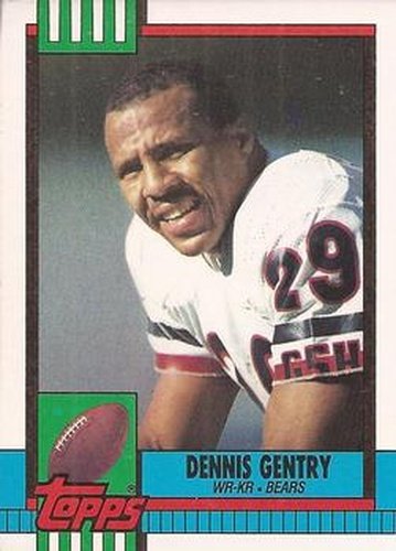 #371 Dennis Gentry - Chicago Bears - 1990 Topps Football