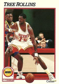 #371 Tree Rollins - Houston Rockets - 1991-92 Hoops Basketball