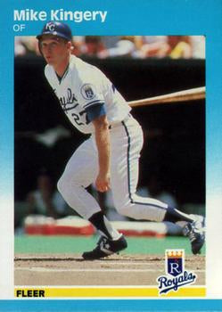 #371 Mike Kingery - Kansas City Royals - 1987 Fleer Baseball