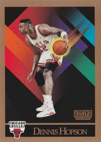#371 Dennis Hopson - Chicago Bulls - 1990-91 SkyBox Basketball