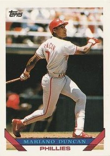 #371 Mariano Duncan - Philadelphia Phillies - 1993 Topps Baseball