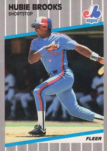 #371 Hubie Brooks - Montreal Expos - 1989 Fleer Baseball