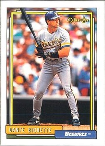 #371 Dante Bichette - Milwaukee Brewers - 1992 O-Pee-Chee Baseball