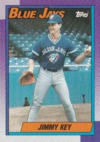 #371 Jimmy Key - Toronto Blue Jays - 1990 Topps Baseball