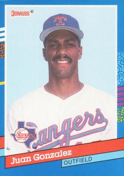 #371 Juan Gonzalez - Texas Rangers - 1991 Donruss Baseball