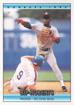 #371 Bip Roberts - San Diego Padres - 1992 Donruss Baseball