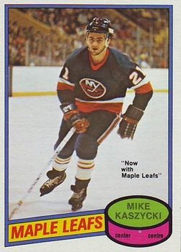 #371 Mike Kaszycki - Toronto Maple Leafs - 1980-81 O-Pee-Chee Hockey