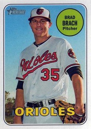 #371 Brad Brach - Baltimore Orioles - 2018 Topps Heritage Baseball