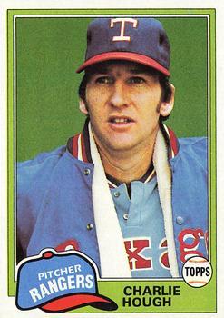 #371 Charlie Hough - Texas Rangers - 1981 Topps Baseball