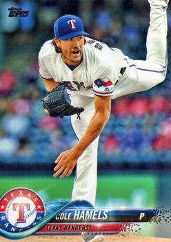 #371 Cole Hamels - Texas Rangers - 2018 Topps Baseball